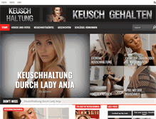 Tablet Screenshot of keuschhaltung.net